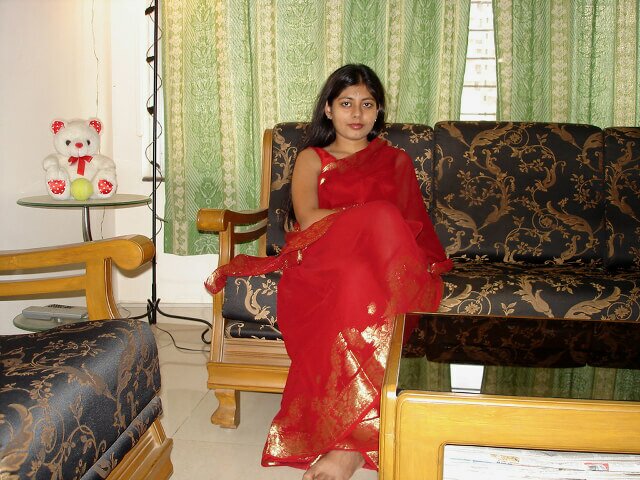 Suhagraat ki red saree mein sex | Desi bhabi blouse Big 